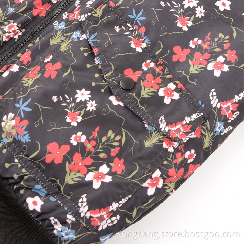 Custom Print Padded Down Puffer Women's Jacket